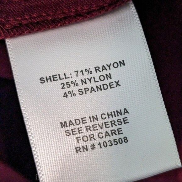 ModCloth "Ritzy Wishes" Retro Red Wine  Sheath Dress Belted Back Zip Stretch 3x - Picture 7 of 7